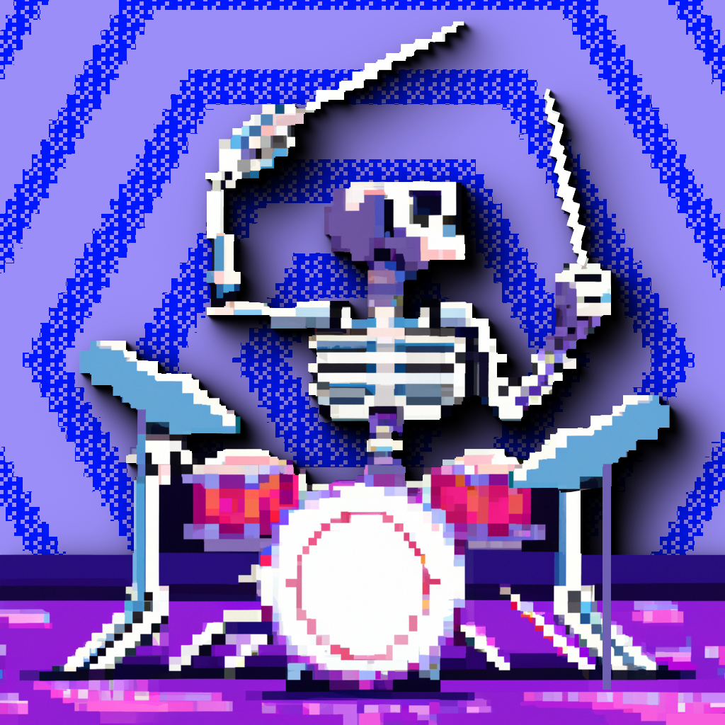 The Rolling Bones - Damned Drummers #4 static token preview