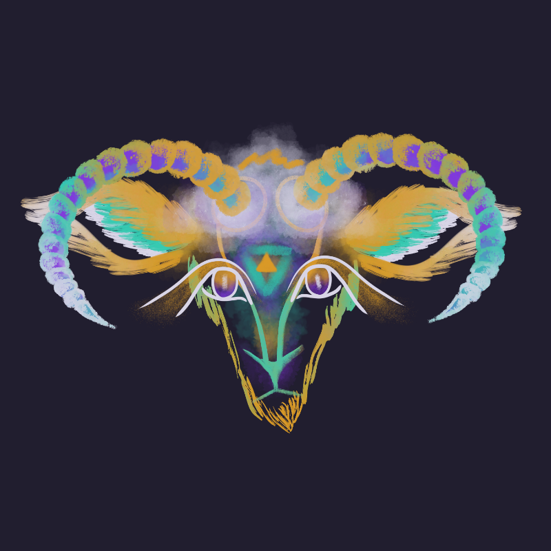 Horned beasts #9 static token preview