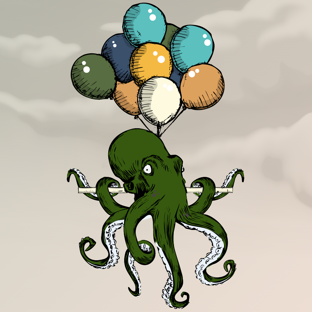 Flying Octupus #5 static token preview