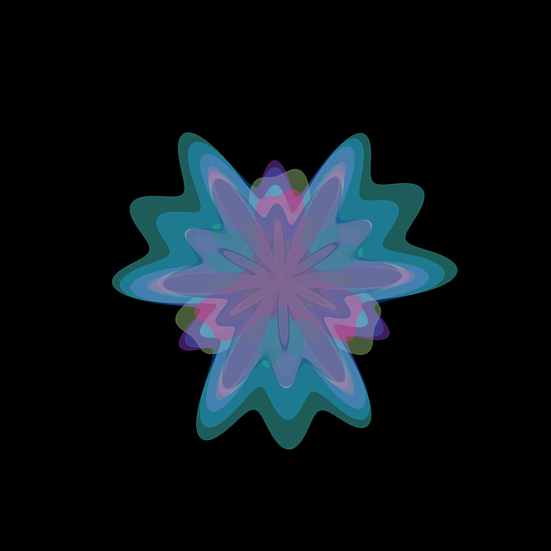 Blooming Flowers #7 static token preview