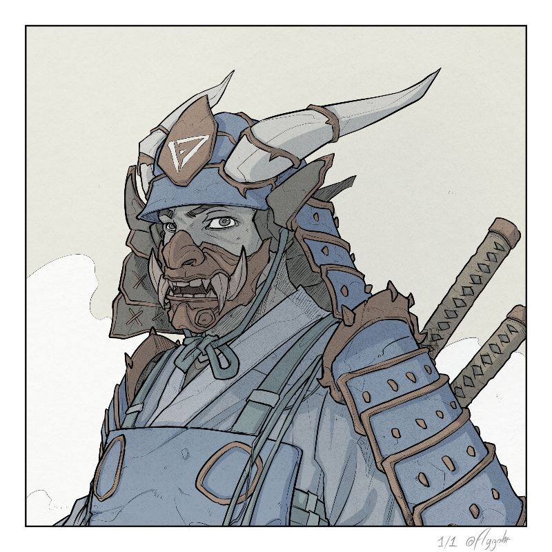 侍 (SAMURAI) #8 static token preview