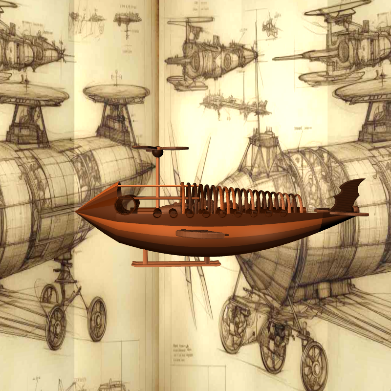 DAVINCI Flying Object #10 static token preview