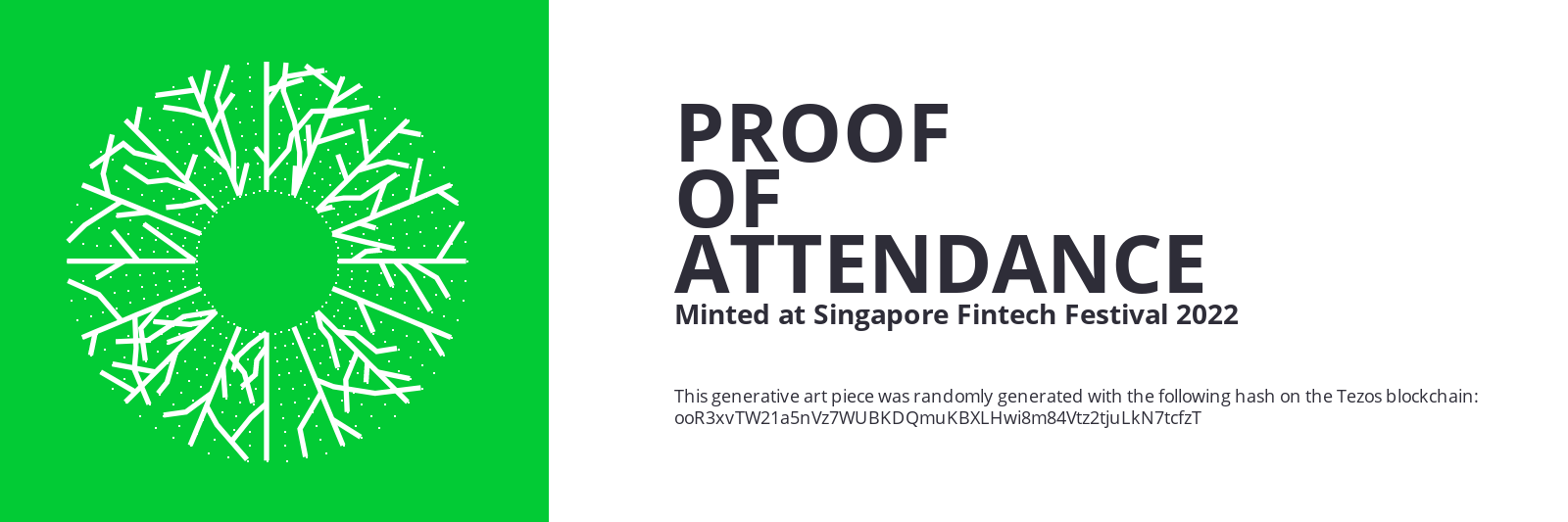 SFF2022 Proof of Attendance Token #1337 static token preview