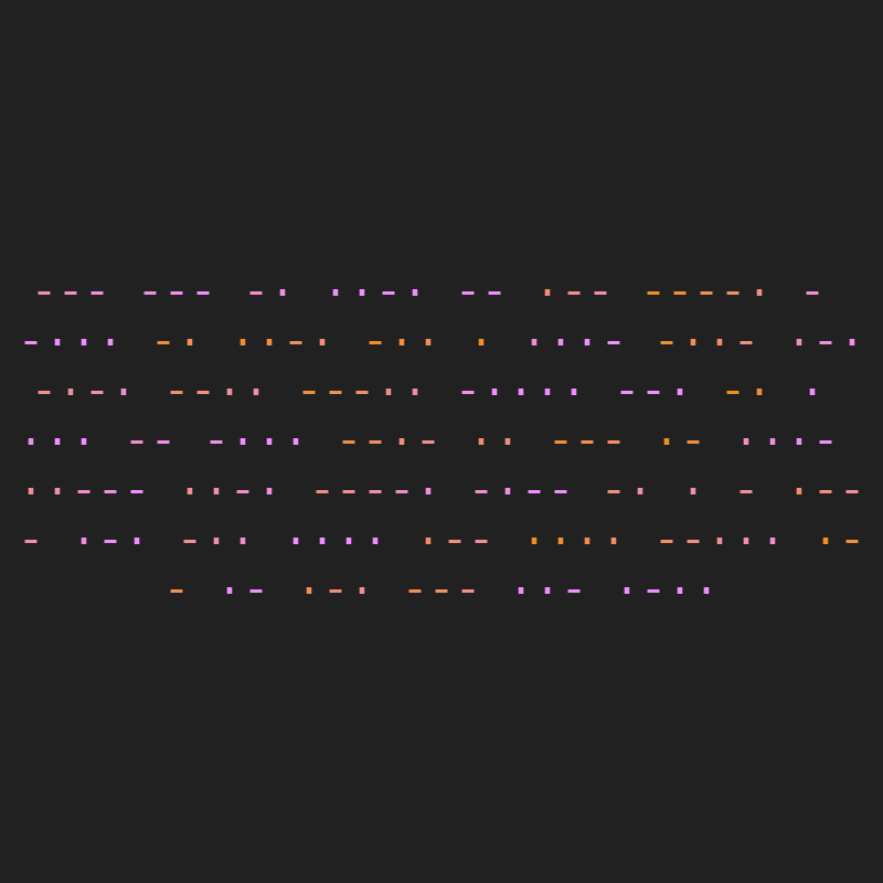 Hash > Morse #7 static token preview