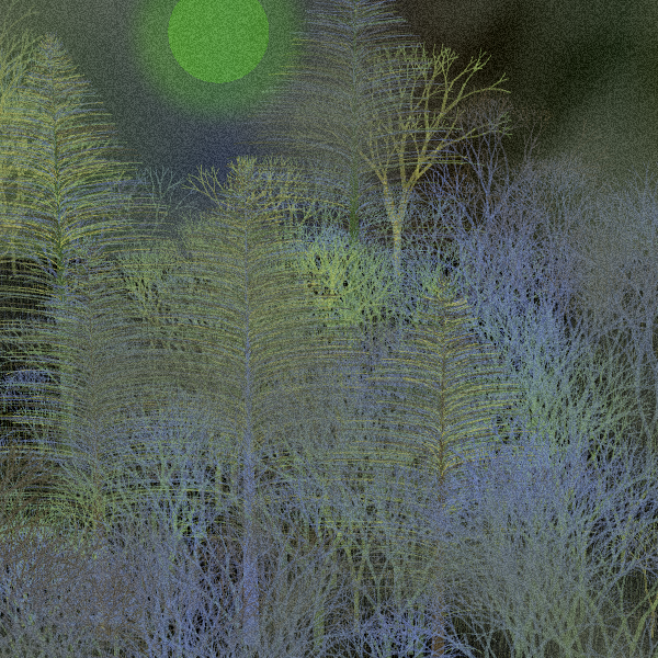 Moonlit Native Bush #21 static token preview