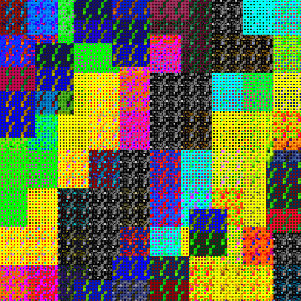 Multicolored Pixelated Field #13 static token preview