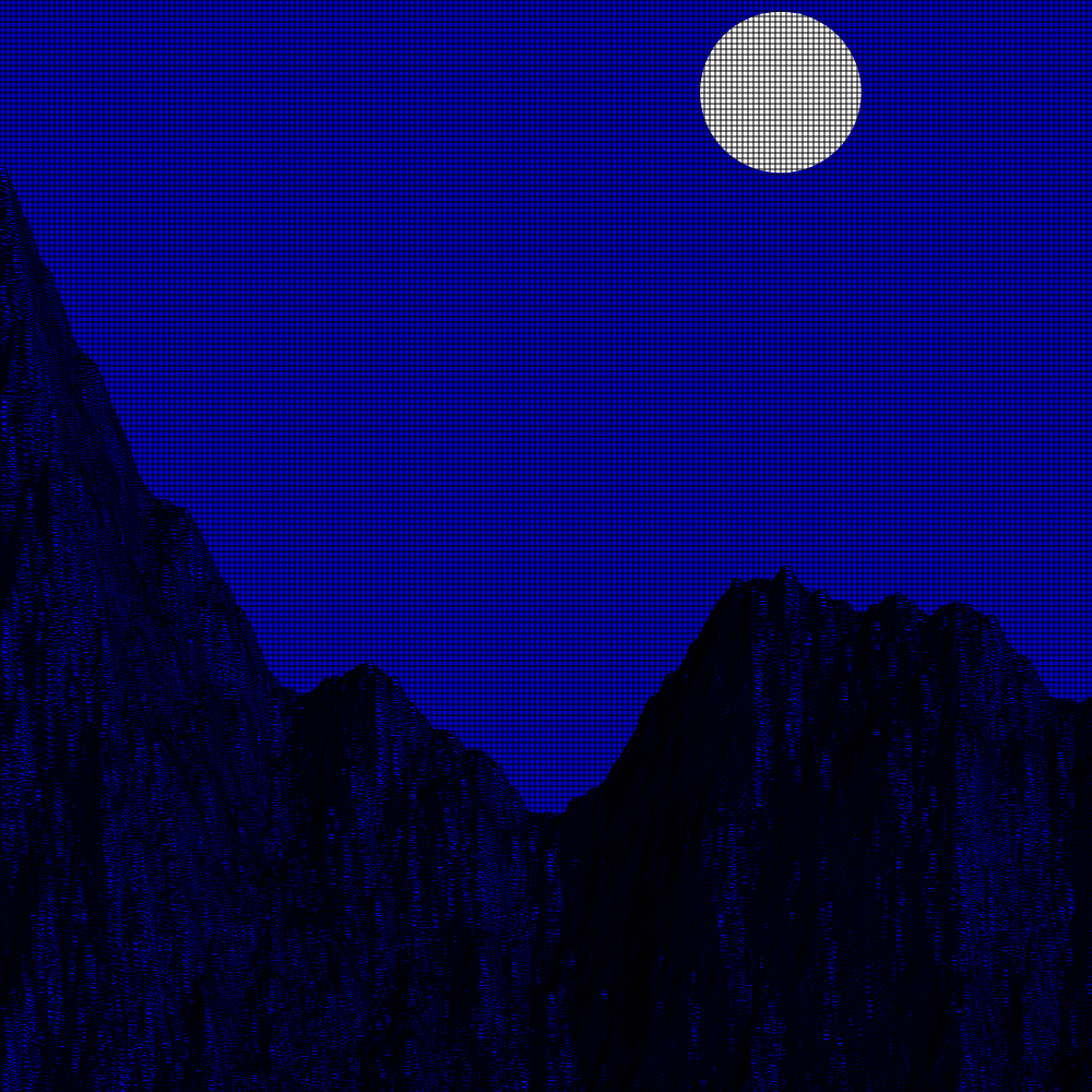 Classic generative landscape #12 static token preview