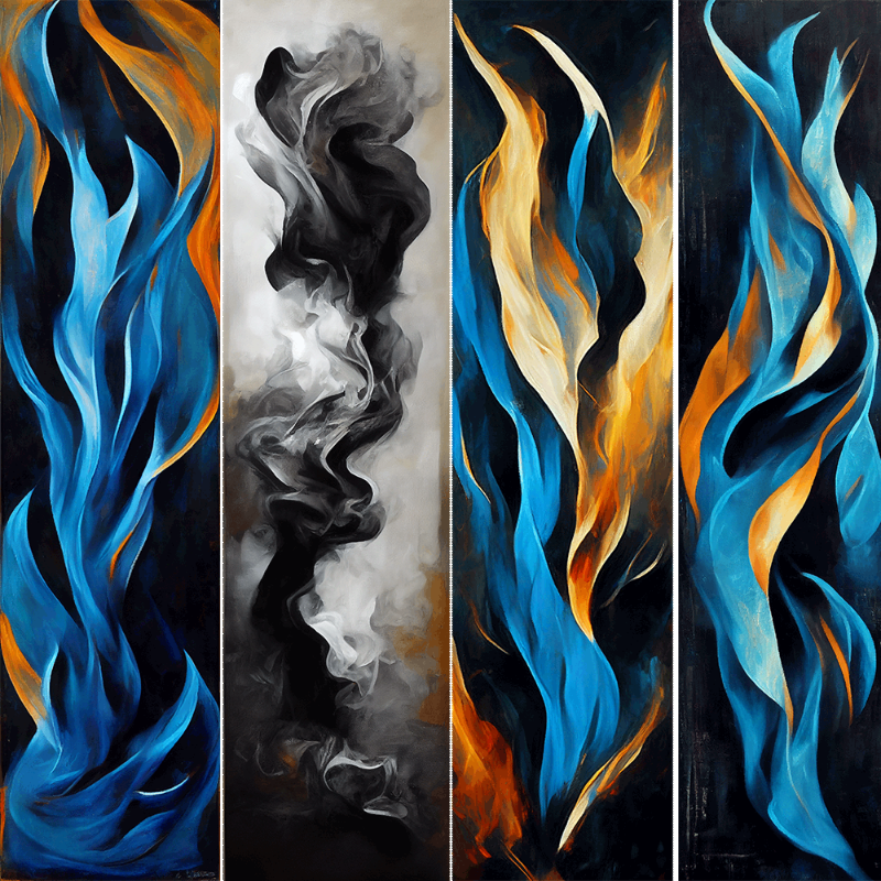 AI Fire and Smoke #10 static token preview