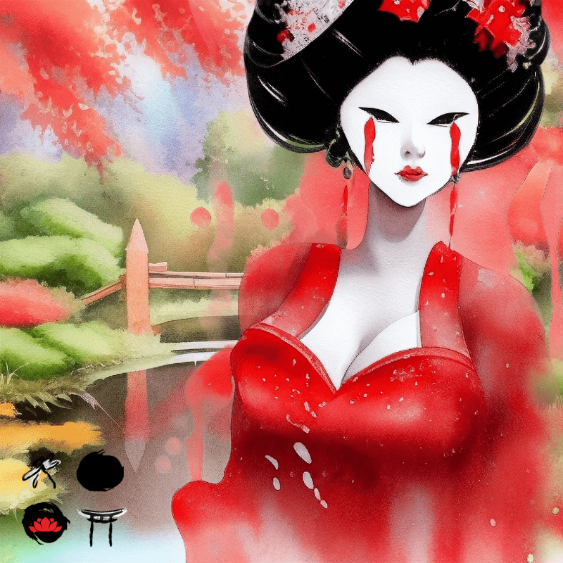 Aika Geisha #5 static token preview