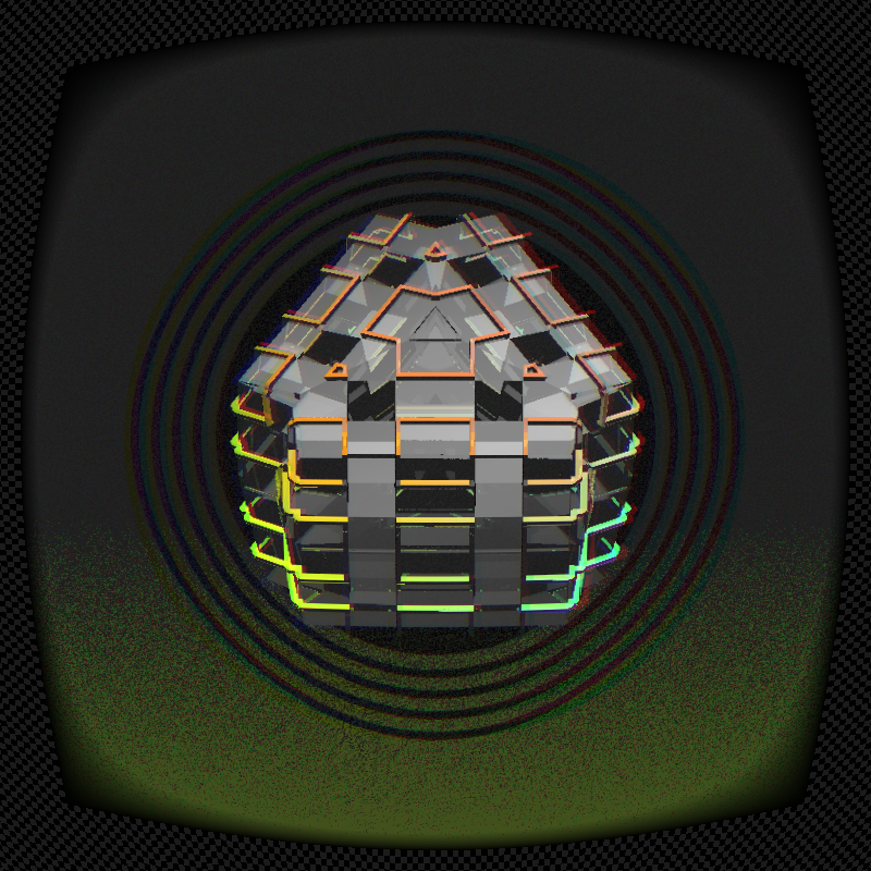 Glass kaleidoscope #11 static token preview