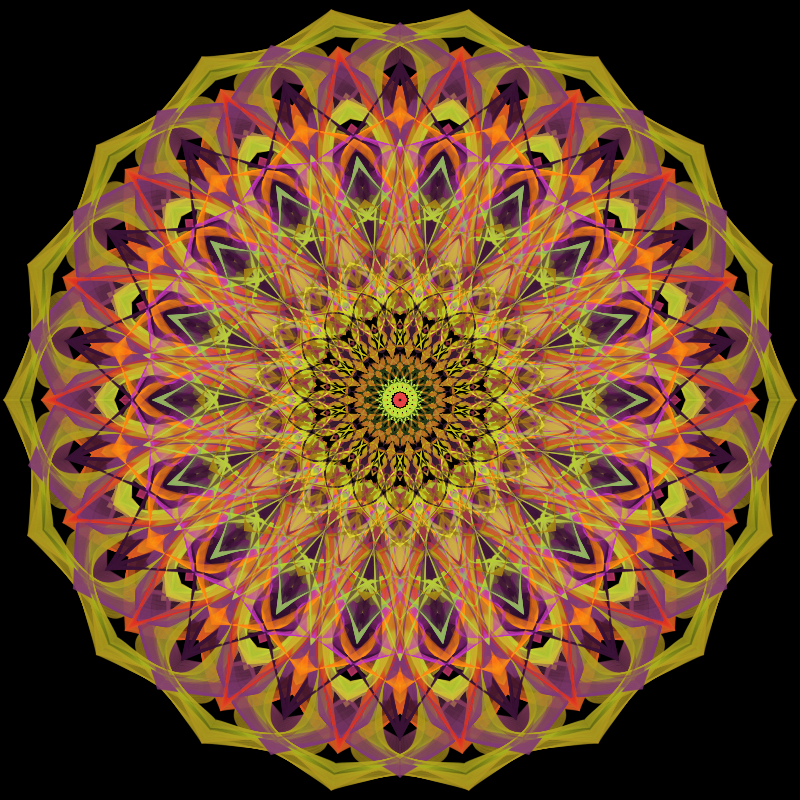 Morphing Mandala - #fxhashturnsone charity #8 static token preview