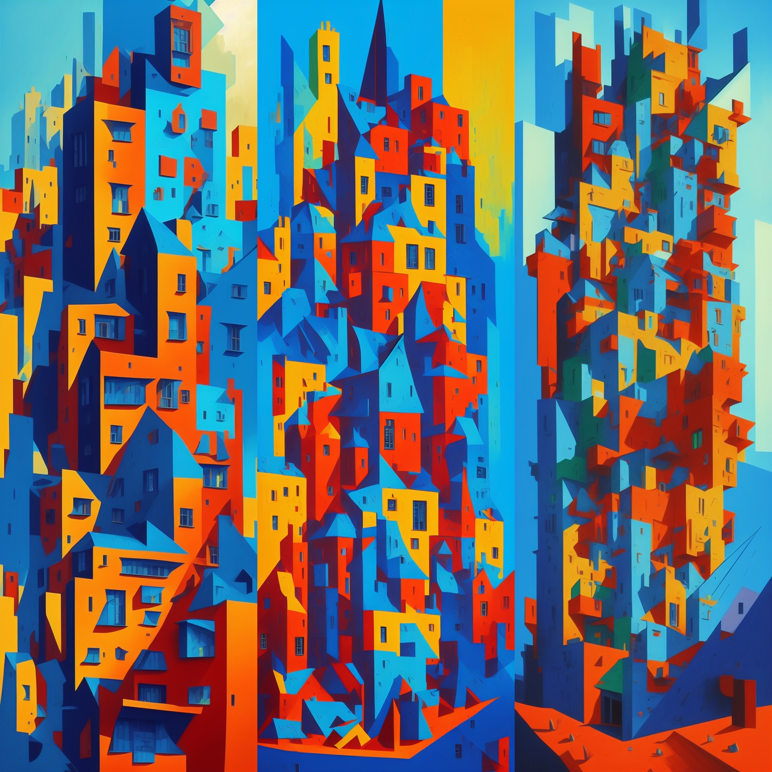 Cubism Buildings #4 static token preview