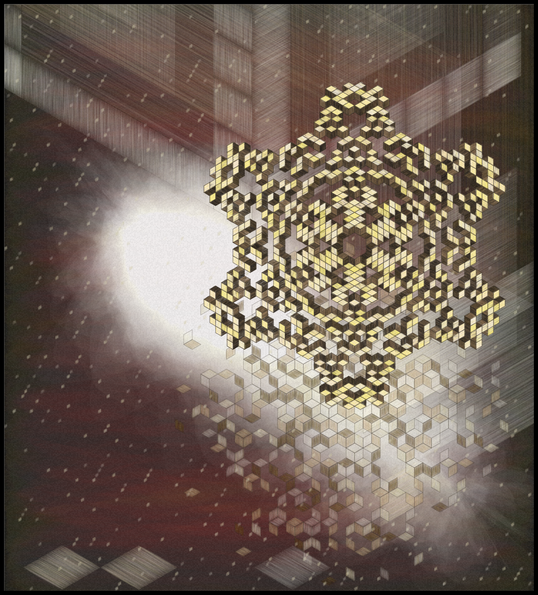 View From Our Window Depicted In Rhombuses #12 static token preview