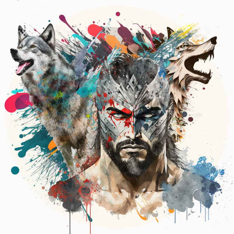 The Wolf and The Wrestler Bloke #9 static token preview
