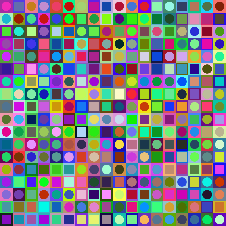 Square Dot Composition #20 static token preview