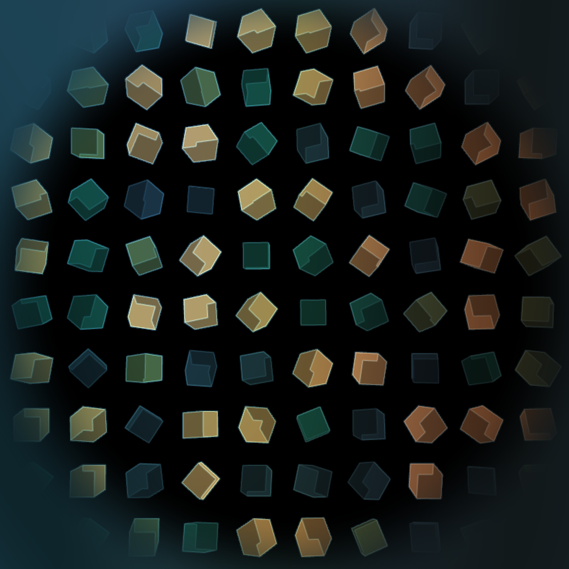 Interactive Cubes Grid #2 static token preview