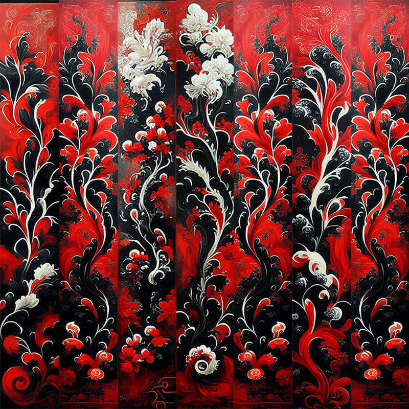 AI Chinese Flowers #1 static token preview