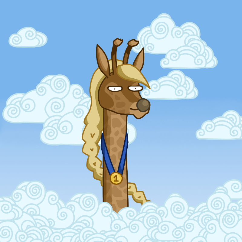 Awesome giraffes #10 static token preview