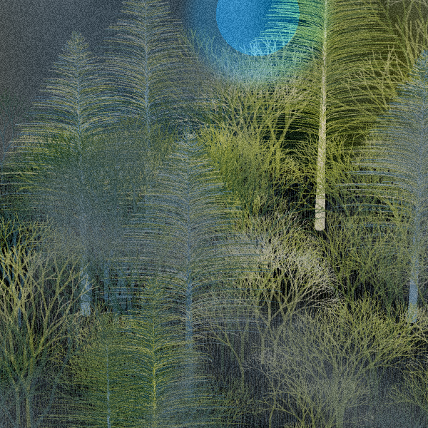 Moonlit Native Bush #13 static token preview