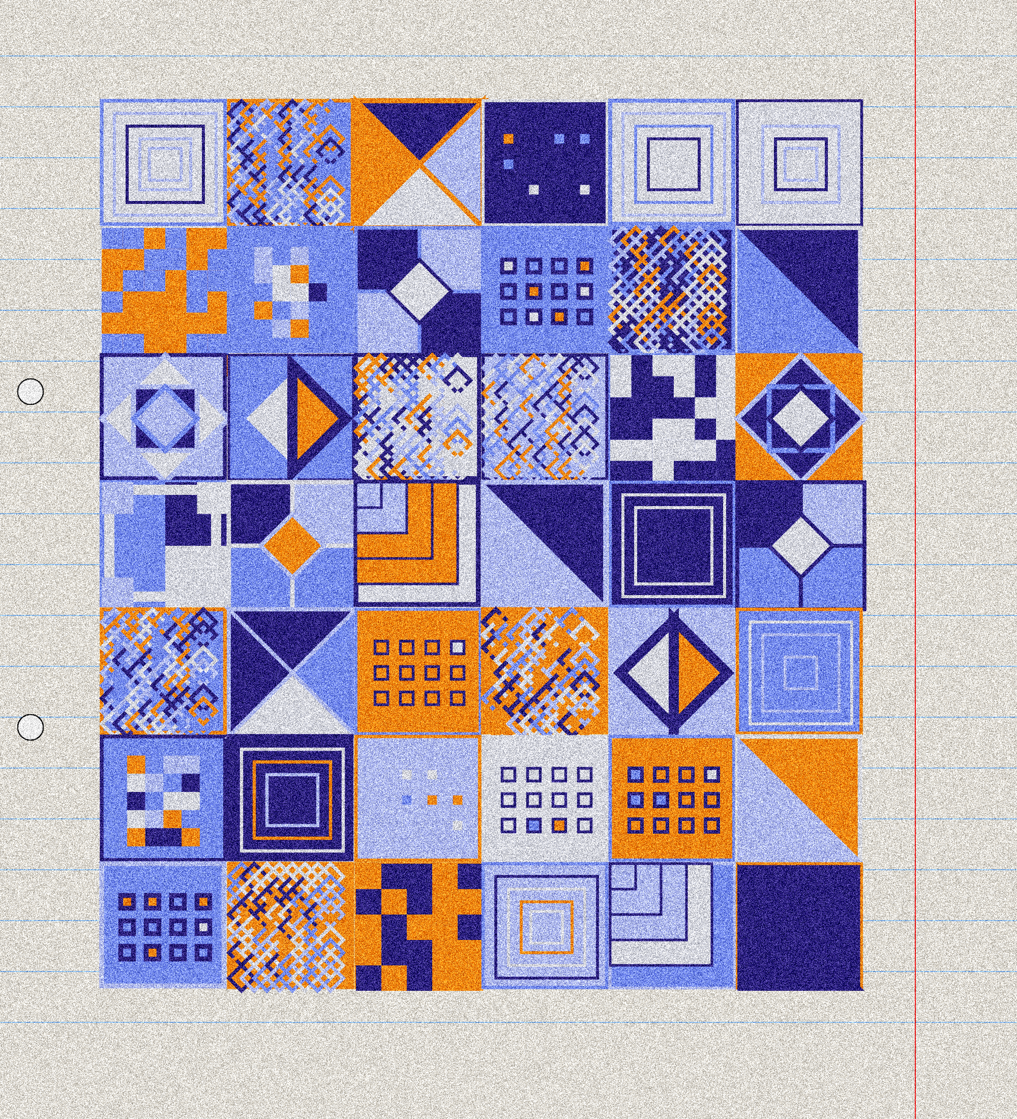 sketchbook page 8: annoying grid #12 static token preview