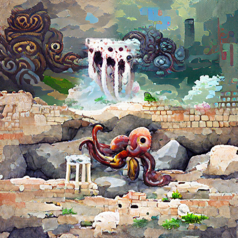 Octopus's Gardens and Ruins #19 static token preview