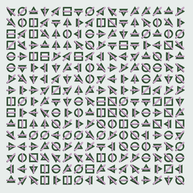 Geometric abstraction #14 static token preview