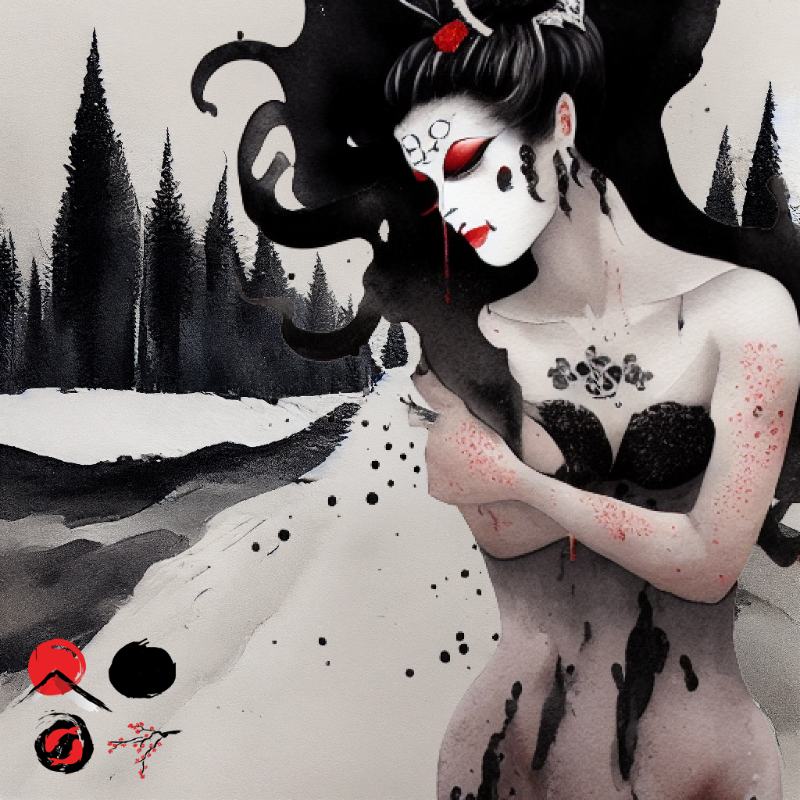 Akiko Geisha #3 static token preview