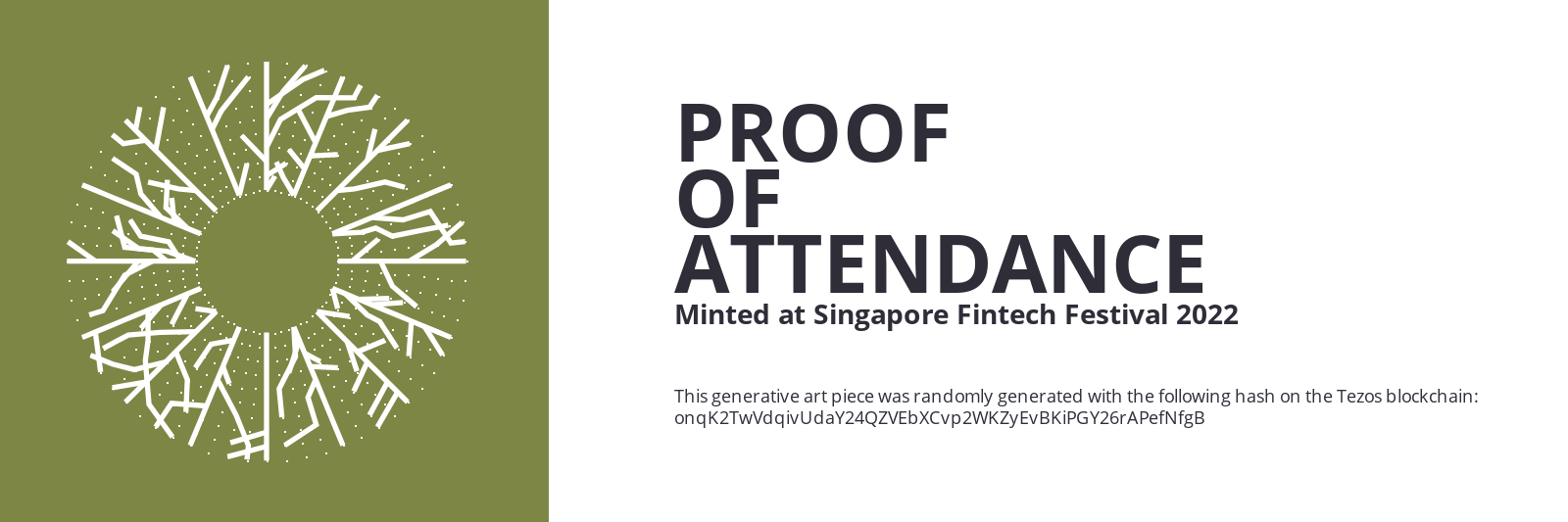 SFF2022 Proof of Attendance Token #2212 static token preview