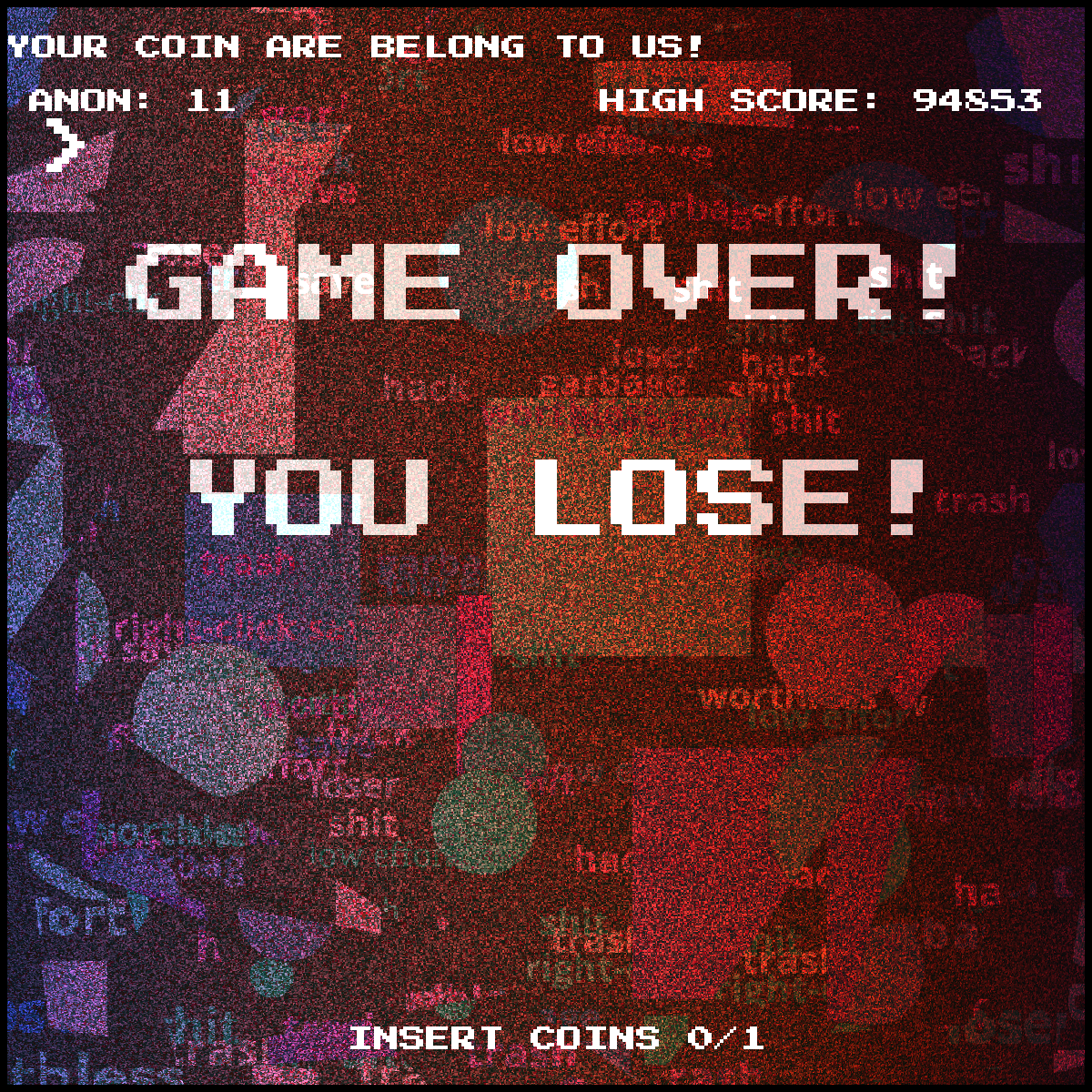 GAME OVER! #13 static token preview