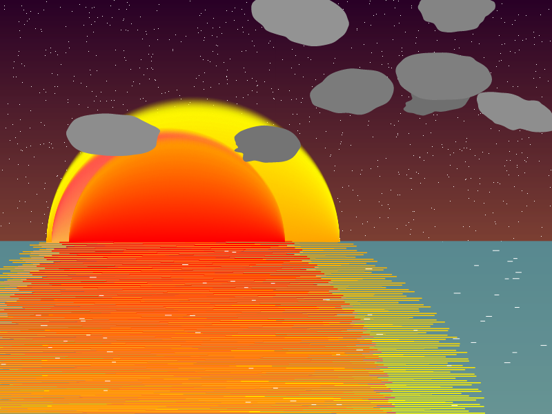 Pastel sunset #3 static token preview