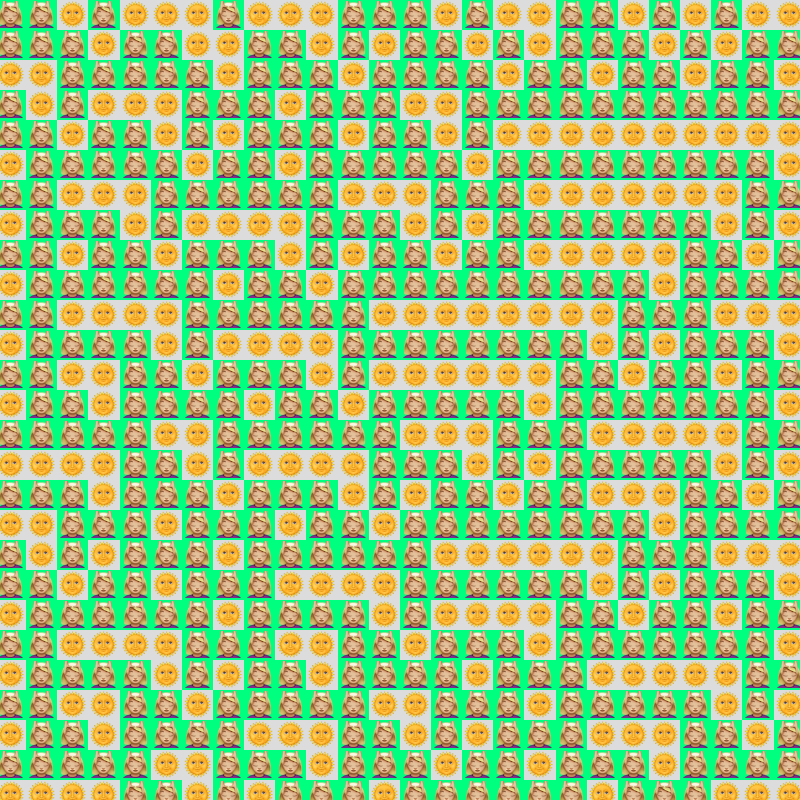 Elementary Cellular Emoji Automata #15 static token preview