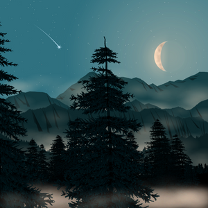 Moonlit Mountains project preview
