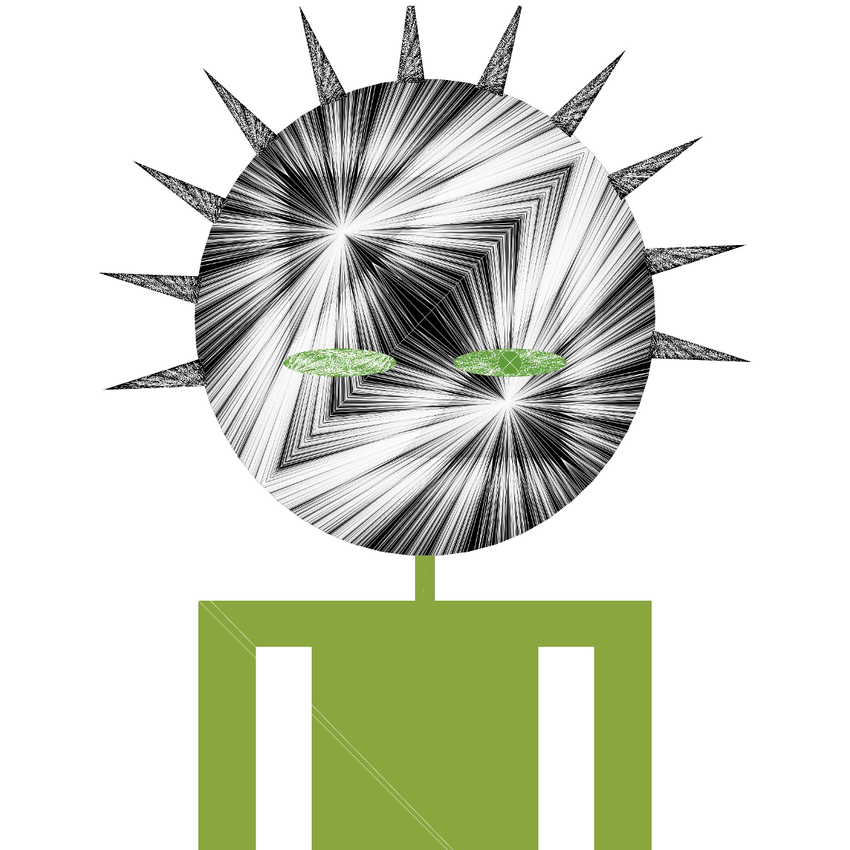 Spiky Woman #19 static token preview