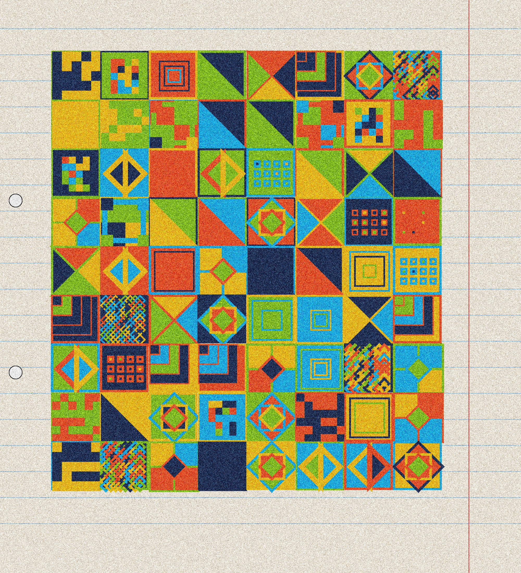 sketchbook page 8: annoying grid #9 static token preview