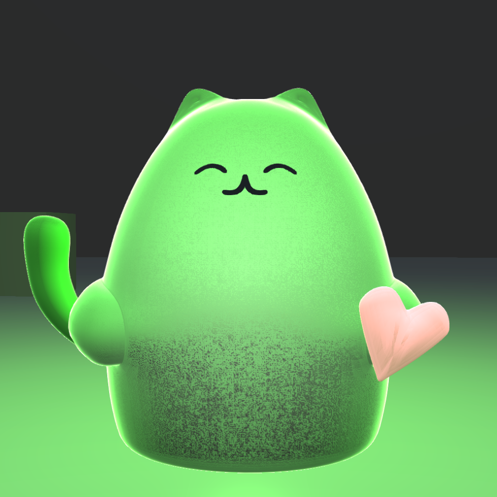 Glow Kitties #27 static token preview