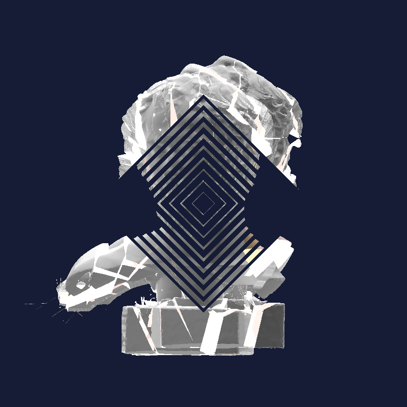 Exploding headz #8 static token preview