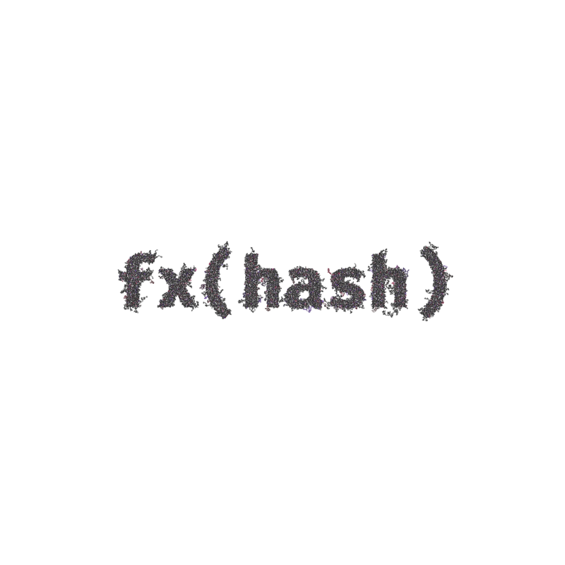 FXHASH Generative Logo #19 static token preview