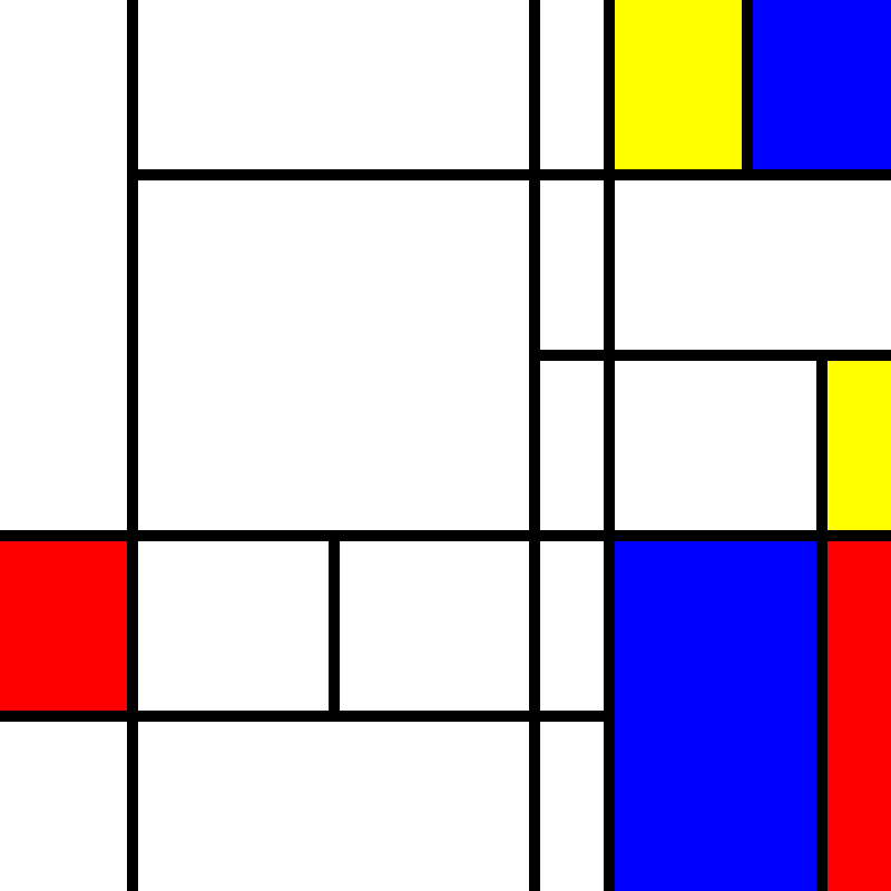 compositioninredblueandyellow.art, (NFT) #6 static token preview
