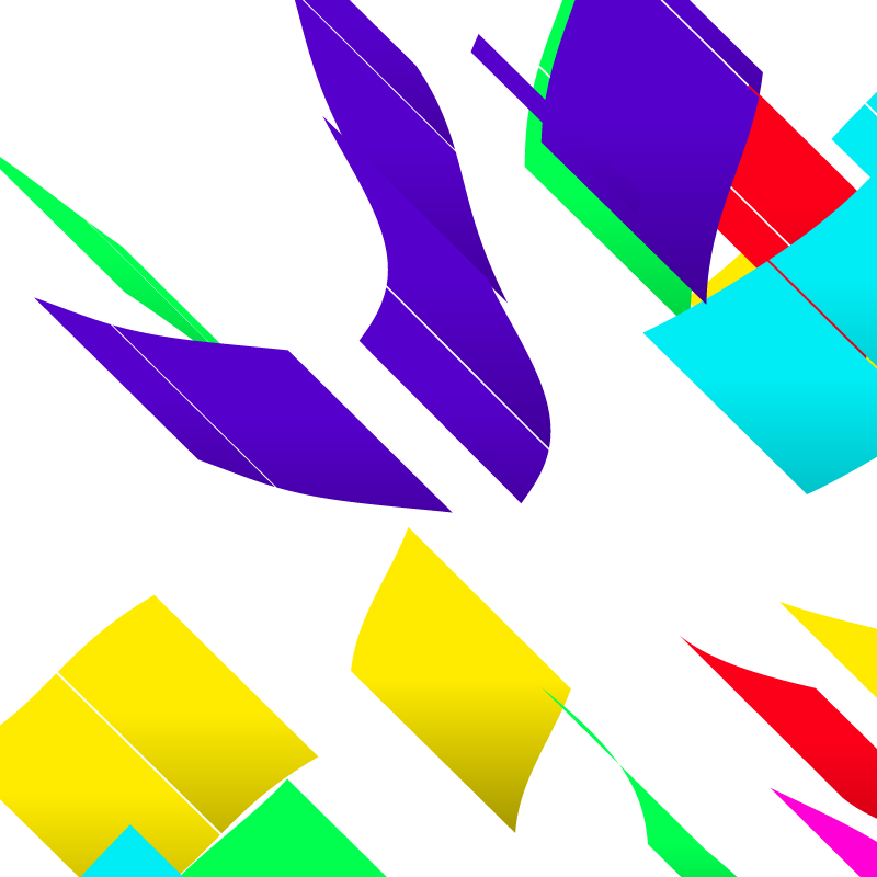 Composition #1 Ribbons #13 static token preview