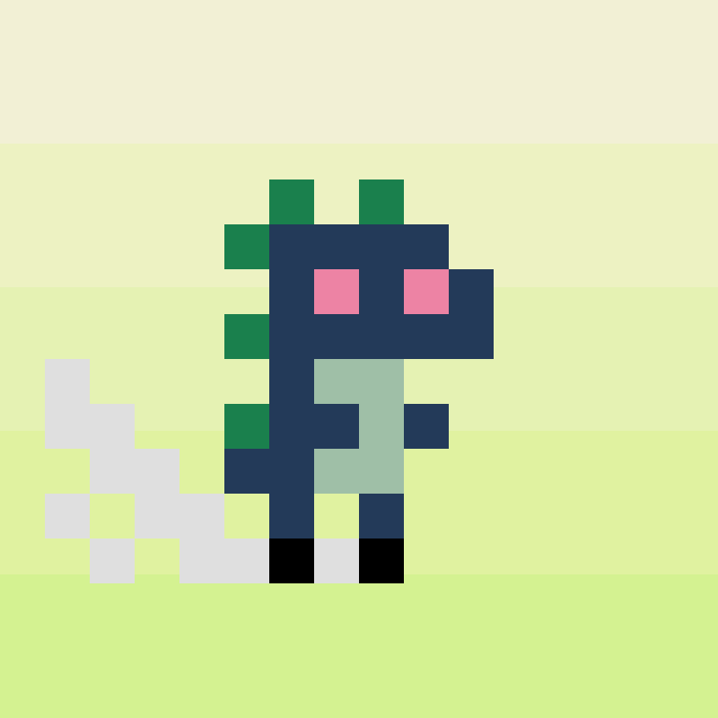 Coded Tiny Dinos #258 static token preview