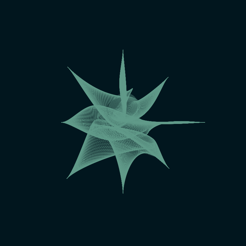 Bezier Stars #23 static token preview