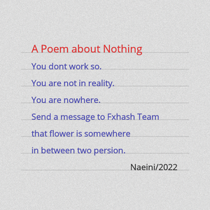 A Poem about Nothing project preview