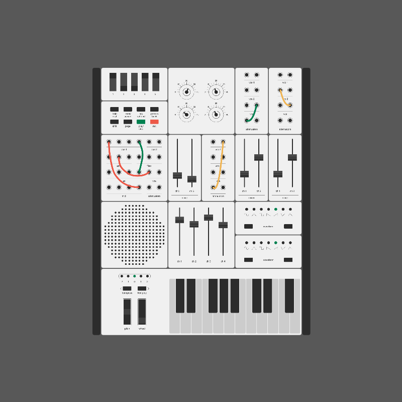 Modular synthesizer #7 static token preview