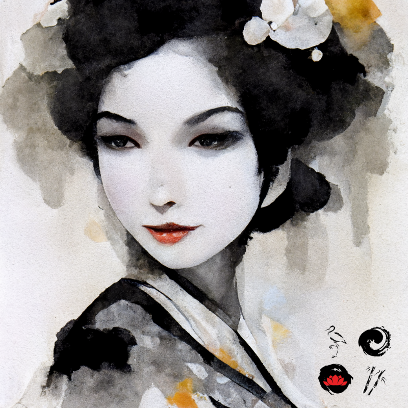 Winter Geisha #5 static token preview