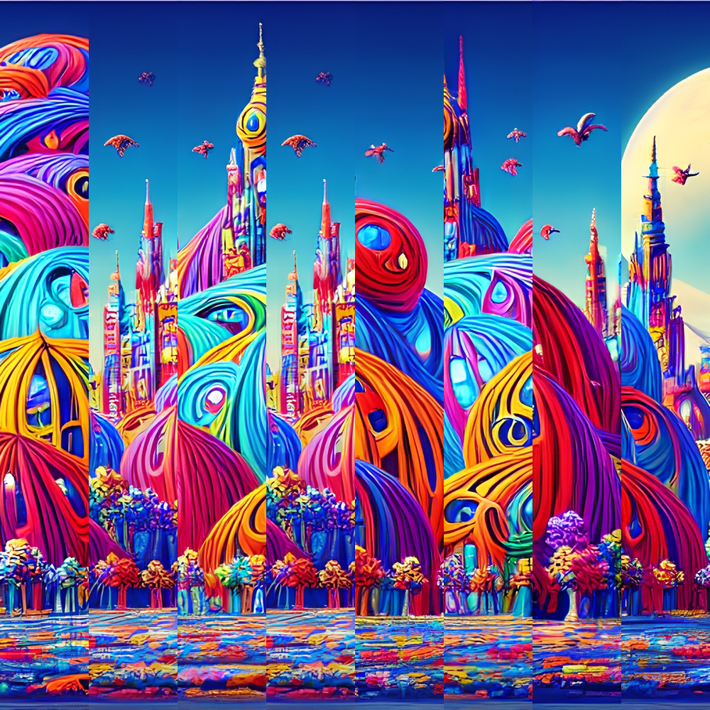 AI Psychedelic Candy #9 static token preview