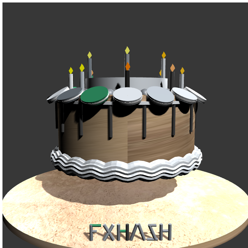 “Happy 1st Year Anniversary” #8 static token preview