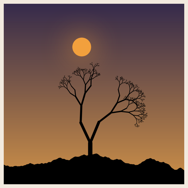 Sunset on cliff #10 static token preview