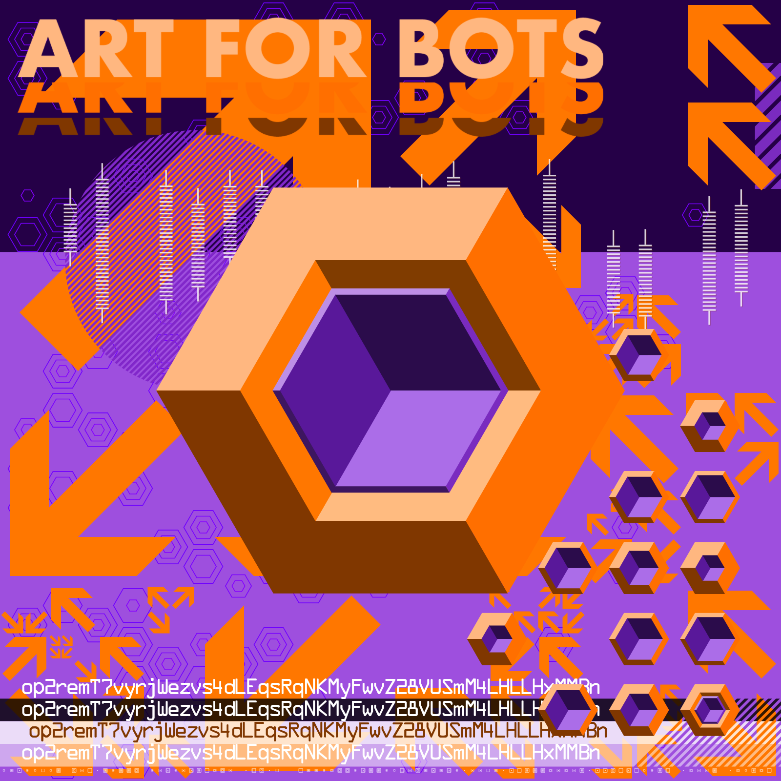 Hexagones - Art for Bots for Humans #33 static token preview
