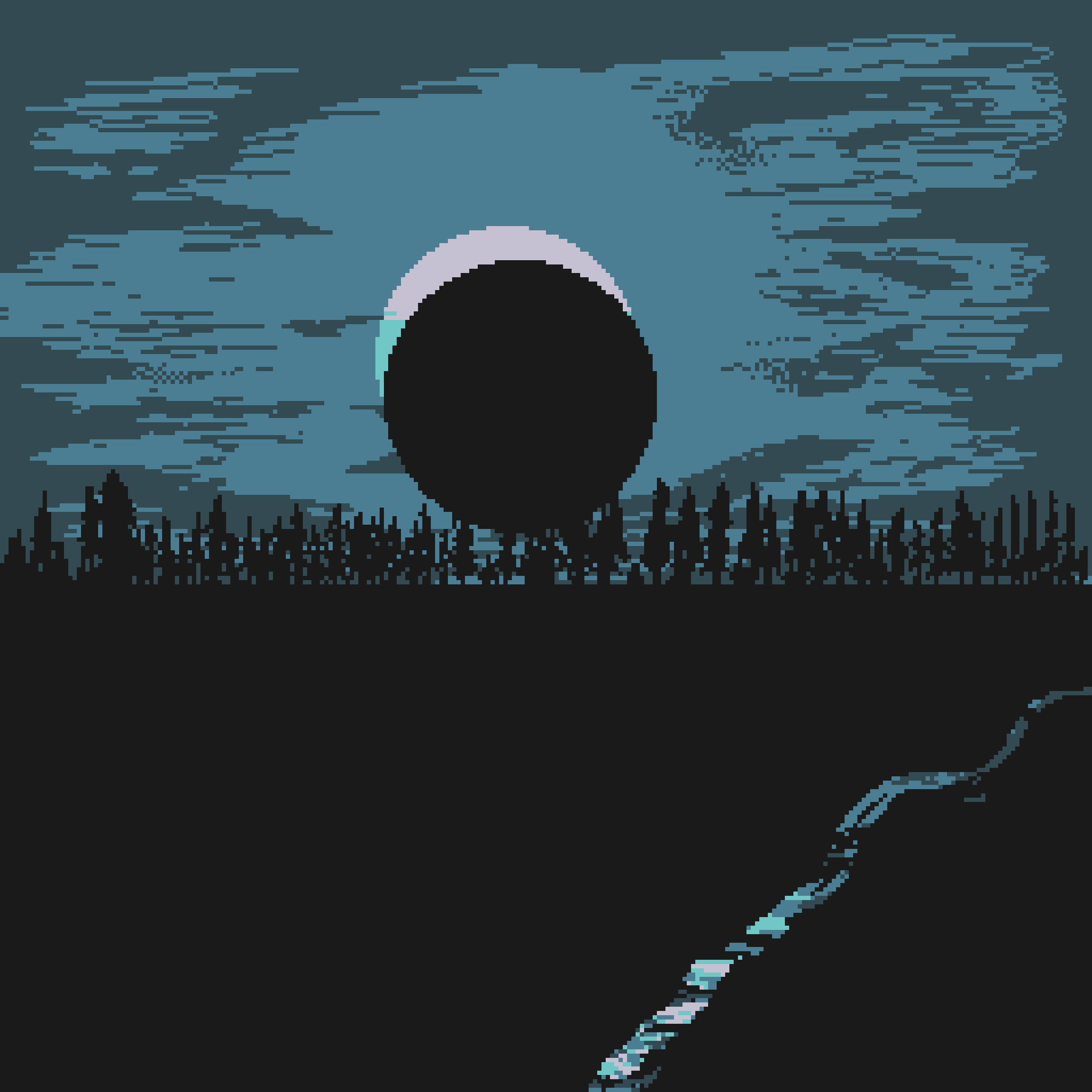 Pixel Sunset #22 static token preview
