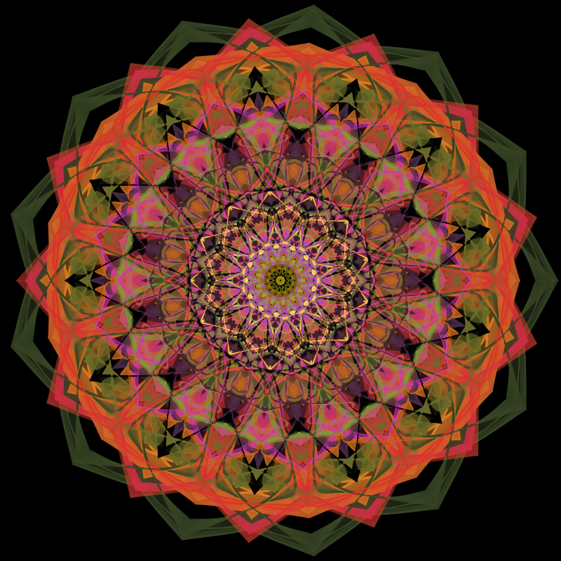 Morphing Mandala - #fxhashturnsone charity #6 static token preview